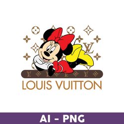 Minnie Mouse Louis Vuitton Png, Minnie Png, Louis Vuitton Logo Fashion Png, LV Logo Png, Fashion Logo Png - Download