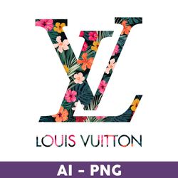 Flower Louis Vuitton Png, Flower Png, Louis Vuitton Logo Fashion Png, LV Logo Png, Fashion Logo Png - Download