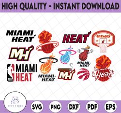 12 Files NBA Miami Heat SVG, Miami svg, NBA, Basketball svg ,Cut File, Cricut Cut File, NBA svg, NBA svg, Basketball Cli