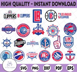 22 Files NBA Los Angeles Clippers, Los Angeles svg,Clippers svg, basketball bundle svg,NBA svg, NBA svg, Basketball Clip