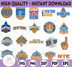 20 Files NBA Logo New York Knicks National Basketball, basketball svg,NBA svg, NBA svg, Basketball Clipart, Svg For Cric