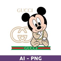 Gucci Baby Mickey Mouse Png, Baby Mickey Mouse Png, Gucci Logo Fashion Png, Gucci Logo Png, Fashion Logo Png - Download