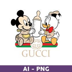 Gucci Baby Mickey And Donald Png, Baby Mickey Png, Gucci Logo Fashion Png, Gucci Logo Png, Fashion Logo Png - Download