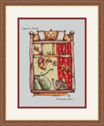 Little Hedgehog Cross Stitch Pattern, Cute Animal Cross Stitch Chart, Fall Cross Stitch, Funny Cross Stitch, Digital PDF