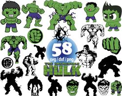 incredible hulk svg, superhero svg, avengers hulk svg, she hulk green svg png