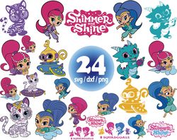 Shimmer and Shine cartoon svg, Shimmer and Shine genie svg png