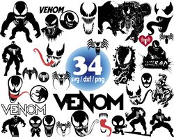 Venom movie svg, Black Venom svg, venom marvel svg, anti venom svg png
