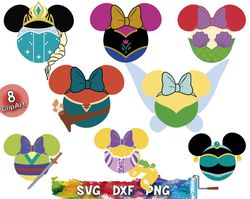 disney mouse shaped svg, Mouse shaped svg, disney Princess Collection svg