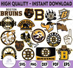 19 files boston bruins bundle svg, bruins svg, nhl svg, nhl svg, hockey cricut, download   cut file, clipart   cricut ex