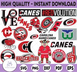 20 Files Carolina Hurricanes Bundle Svg, Hurricanes Svg, NHL svg, NHL svg, hockey cricut, Download   Cut File, Clipart