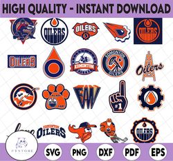 20 Files Edmonton Oilers Bundle SVG, Edmonton svg, Oilers svg, dxf, png, eps, NHL svg, NHL svg, hockey cricut, hockey sv