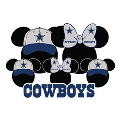 Dallas Cowboys Face Mickey NFL Svg, Football Svg, Cricut File, Svg