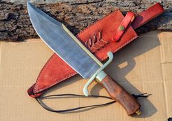 Custom Handmade Carbon Steel Bowie Knife Survival Knife Outdoor Knife Camping Knife