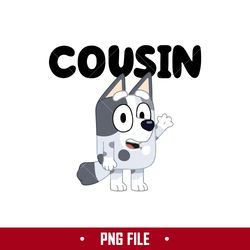 Muffin Cousin Png, Bluey Muffin Dog Png, Bluey Png, Cartoon Png Digital File