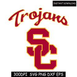 USC Trojans Fight On SVG Design