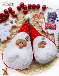Digital download, Santa Claus toy, Pattern and tutorial, Long distance gift, Handmade Santa Claus, Primitive Santa, DIY
