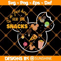 im Just Here For The Snacks Vacation Svg, Snackgoal Svg, Drinks And Foods Svg, Family Vacation Svg, Family Trip Svg