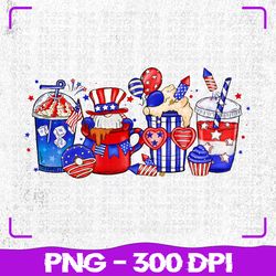 4Th of July Coffee Cup PNG, 4Th of July PNG, Coffee PNG, Sublimation, PNG Files, Sublimation PNG, PNG, Digital Download