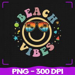 Beach Vibes Smiley PNG, Beach Vibes PNG, Sublimation, PNG Files, Sublimation PNG, PNG, Digital Download