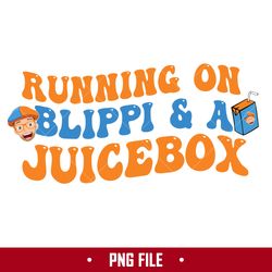 Running On Blippi And Juice Box Png, Blippi Png, Cartoon Png Digital File