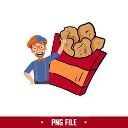 Blippi Chicken Nugs Png, Blippi Png, Cartoon Png Digital File