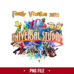 Universal Studios Family Vacation 2023 Png, Universal Family Vacation Png, Family Trip Png Digital File