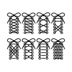 Shoelaces Svg set. Shoelaces Clip Art SVG. Trainers Laces Svg. Stitches Svg. Digital download.