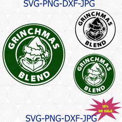 Starbucks Coffee Grinchmas Blend SVG | PNG, Silhouette, Cricut, Instant Download, Digital File, Sublimation Graphics