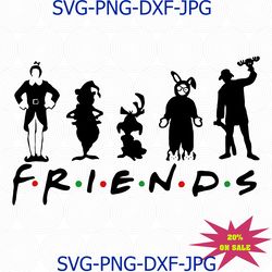Christmas movie character SVG, buddy the elf, dog, friends, christmas story, cousin eddie, grinch svg png cut file