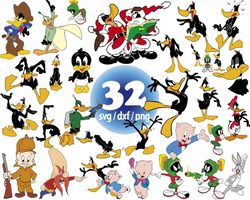 Looney Tunes Daffy Duck svg, Daffy Duck cartoon svg, Daffy Duck svg png