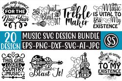Music Quotes SVG Bundle | Music SVG Design | Funny Sayings