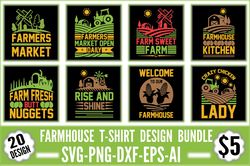 Farmhouse T-Shirt Design Bundle ,Camping Clipart Bundle Fishing Adventure Hand Drawn T-Shirt Design Sublimation