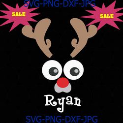 Christmas svg, Reindeer face svg, funny reindeer svg, reindeer Antlers svg, png, DXF Cute funny christmas shirt design