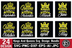 Kings and Queens SVG Design Bundle