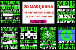 Marijuana T-Shirt Design Bundle
