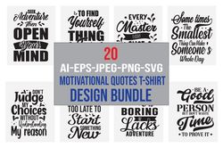 Motivational quotes Bundle, Motivational designs, Inspirational svg bundle, Inspirational t-shirt designs 8 svg cut file