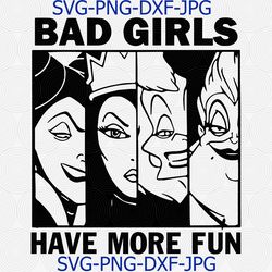 Bad Girls Club svg, Bad Girls Have More Fun svg, funny haloween svg, halloween gift, cricut file, png shirt
