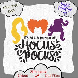 Hocus Pocus SVG | Sanderson Sisters SVG | Witches Hair Cute Halloween SVG Hocus Pocus Clipart Png Instant Download
