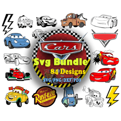 84 Designs Cars SVG Bundle Digital Art