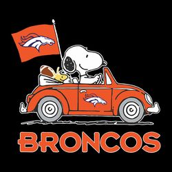 Snoopy Car Fan Denver Broncos,NFL Svg, Football Svg, Cricut File, Svg