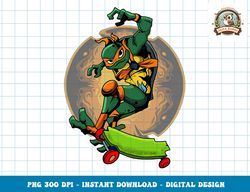 Mademark x Teenage Mutant Ninja Turtles - Awesome Mikey Riding on Skateboards png, digital download,clipart, PNG, Instan