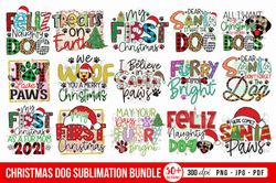 30 Designs Christmas Dog Sublimation Bundle Png,Christmas Png