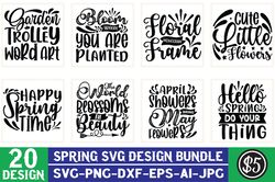 Spring SVG Bundle | Hello Spring SVG,Porch Sign svg, Welcome Spring svg, Floral svg, Spring Svg Quotes, Cut Files for Cr