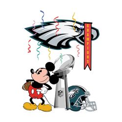 Mickey Mouse Fan Philadelphia Eagles,NFL Svg, Football Svg, Cricut File, Svg