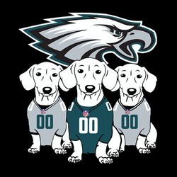 Dachshund Dog Fan Philadelphia Eagles, NFL Svg, Football Svg, Cricut File, Svg