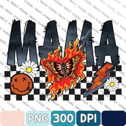 Edgy Mama Png, Grunge Mama Png, Summer Mama Png, Rocker Mama Png Sublimation Digital Design Download, Hot Mama Png, Retr