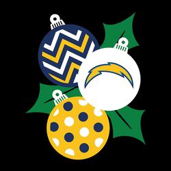 Christmas Ornaments Los Angeles Chargers,NFL Svg, Football Svg, Cricut File, Svg