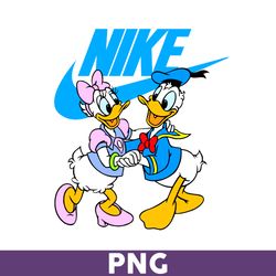 Donald And Daisy Nike Png, Donald Duck Png, Daisy Duck Png, Disney Swoosh Png, Nike Logo Png, Disney Png - Download File