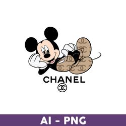 Mickey Chanel Png, Chanel Brands Logo Png, Mickey Mouse Png, Disney Chanel Png, Disney Png, Fashion Bands Png - Download