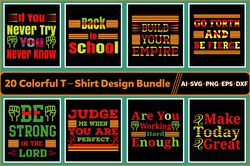 Colorful T-Shirt Design Bundle